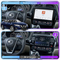 Штатная магнитола Element для Nissan Maxima VIII (A36) Рестайлинг 2018-н.в. экран 10" 4/64 QLED CarPlay 4G Wi-Fi GPS 360 Prime