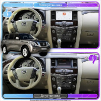 Штатная магнитола Element для Nissan Patrol VI (Y62) 2010-2014 экран 9" 4/64 QLED CarPlay 4G Wi-Fi GPS 360 Prime