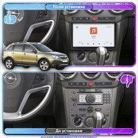 Штатная магнитола Element для Opel Antara I 2006-2011 экран 9" 4/64 QLED CarPlay 4G Wi-Fi GPS 360 Prime