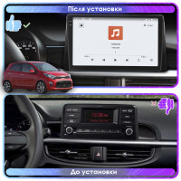 Штатная магнитола Element для Kia Picanto III 2017-2021 экран 9" 4/64 QLED CarPlay 4G Wi-Fi GPS 360 Prime