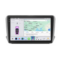 Штатная магнитола Element для Peugeot 2008 I Рестайлинг 2016-2019 экран 10" 4/64 QLED CarPlay 4G Wi-Fi GPS 360 Prime