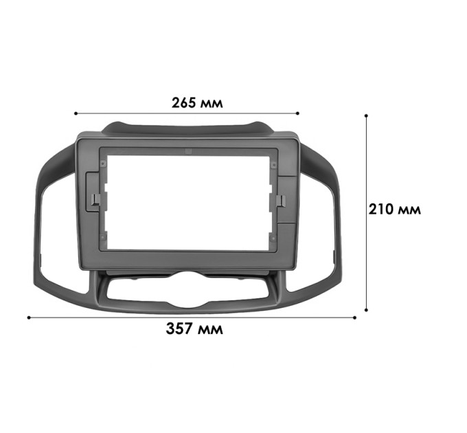 Перехідна рамка Chevrolet Captiva 2011-2015 (6804) Gray