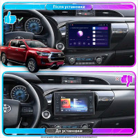 Штатна магнітола Toyota Hilux 2015-2020 Element 6/128 4G CarPlay Штатна магнітола Toyota Hilux 2015-2020 Element 6/128 4G CarPlay