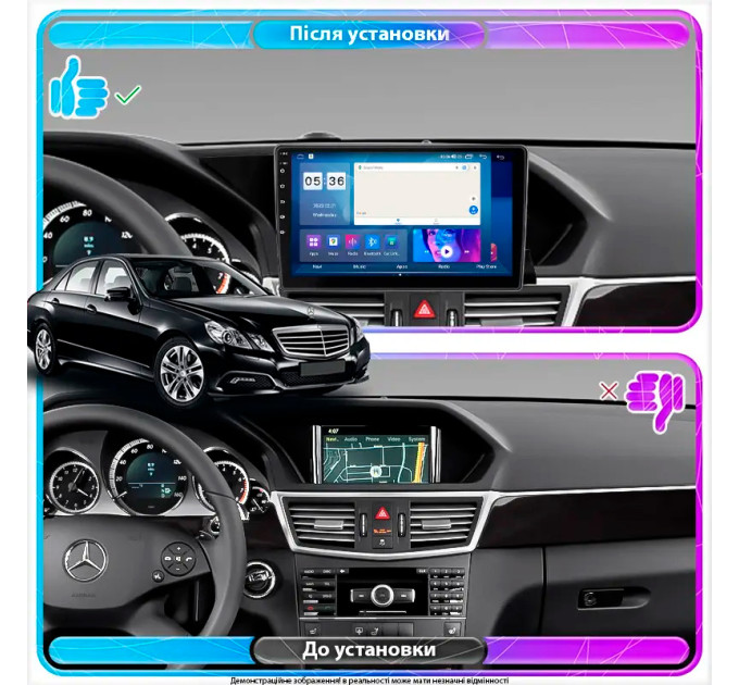 Штатна магнітола Mercedes-Benz E-Клас (W212, S212, C207) 2013-2016 Element Prime 4/64 CarPlay 4G
