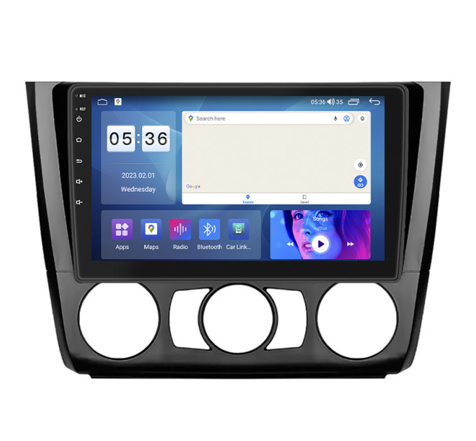 Штатна магнітола BMW 1 серії (E81/E82/E87/E88) Manual AC 2007-2011 Element Prime 4/64 CarPlay 4G