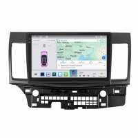 Штатная магнитола Element для Mitsubishi Lancer X 2007-2010 экран 10" 4/64 QLED CarPlay 4G Wi-Fi GPS 360 Prime