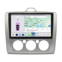 Штатная магнитола Element для Ford Focus II Рестайлинг 2007-2011 экран 9" 4/64 QLED CarPlay 4G Wi-Fi GPS 360 Prime