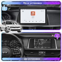 Штатная магнитола Element для Kia K5 II 2015-2020 экран 10" 4/64 QLED CarPlay 4G Wi-Fi GPS 360 Prime