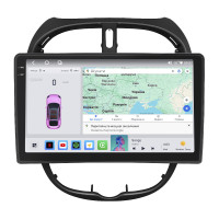 Штатная магнитола Element для Peugeot 206 1998-2012 экран 9" 4/64 QLED CarPlay 4G Wi-Fi GPS 360 Prime