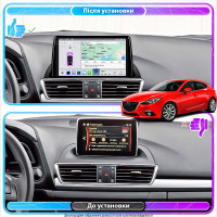 Штатная магнитола Element для Mazda 3 III (BM) 2013-2017 экран 9" 4/64 QLED CarPlay 4G Wi-Fi GPS 360 Prime