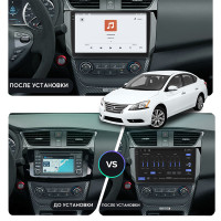 Штатная магнитола Element для Nissan Sentra VII (B17) Рестайлинг 2015-2019 экран 10" 4/64 QLED CarPlay 4G Wi-Fi GPS 360 Prime