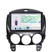 Штатная магнитола Element для Mazda Demio III (DE) 2007-2014 экран 9" 4/64 QLED CarPlay 4G Wi-Fi GPS 360 Prime