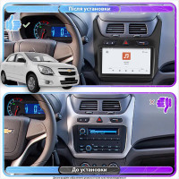 Штатная магнитола Element для Chevrolet Cobalt II 2011-2016 экран 9" 4/64 QLED CarPlay 4G Wi-Fi GPS 360 Prime