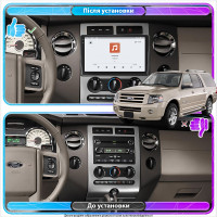 Штатная магнитола Element для Ford Expedition III Рестайлинг 2014-2017 экран 9" 4/64 QLED CarPlay 4G Wi-Fi GPS 360 Prime