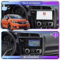 Штатная магнитола Element для Honda Fit III Рестайлинг 2017-2020 экран 9" 4/64 QLED CarPlay 4G Wi-Fi GPS 360 Prime