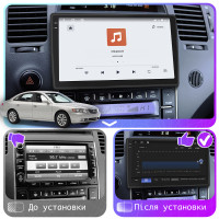Штатная магнитола Element для Hyundai Azera I 2005-2011 экран 9" 4/64 QLED CarPlay 4G Wi-Fi GPS 360 Prime