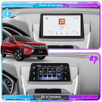 Штатная магнитола Element для Mitsubishi Eclipse Cross I 2017-2020 экран 10" 4/64 QLED CarPlay 4G Wi-Fi GPS 360 Prime