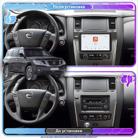Штатная магнитола Element для Nissan Patrol VI (Y62) ver 2 2010-2020 экран 10" 4/64 QLED CarPlay 4G Wi-Fi GPS 360 Prime