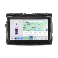 Штатная магнитола Element для Toyota Previa III (XR50) 2006-2019 экран 9" 4/64 QLED CarPlay 4G Wi-Fi GPS 360 Prime