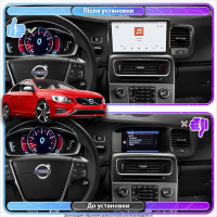 Штатная магнитола Element для Volvo S60 II Рестайлинг 2013-2018 экран 9" 4/64 QLED CarPlay 4G Wi-Fi GPS 360 Prime