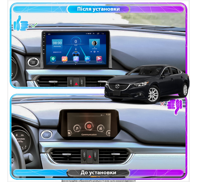 Штатна магнітола Mazda 6 (GJ) 2018- Element 6/128 4G CarPlay