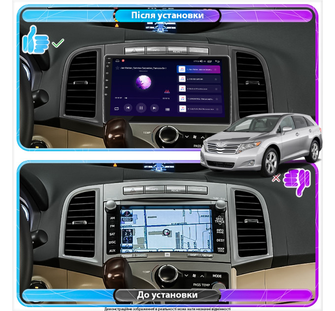 Штатна магнітола Toyota Venza 2008-2012 Element Prime 4/64 4G CarPlay