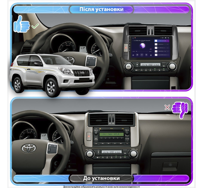 Штатна магнітола Toyota Land Cruiser Prado 150 2009-2013 Element Prime 2/32 4G CarPlay