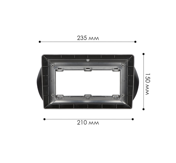 Перехідна рамка Element Fiat Fiorino 2008+ Qubo 2008-2019 Citroen Nemo 2008-2017 Peugeot Bipper 2008-2017 (7602)