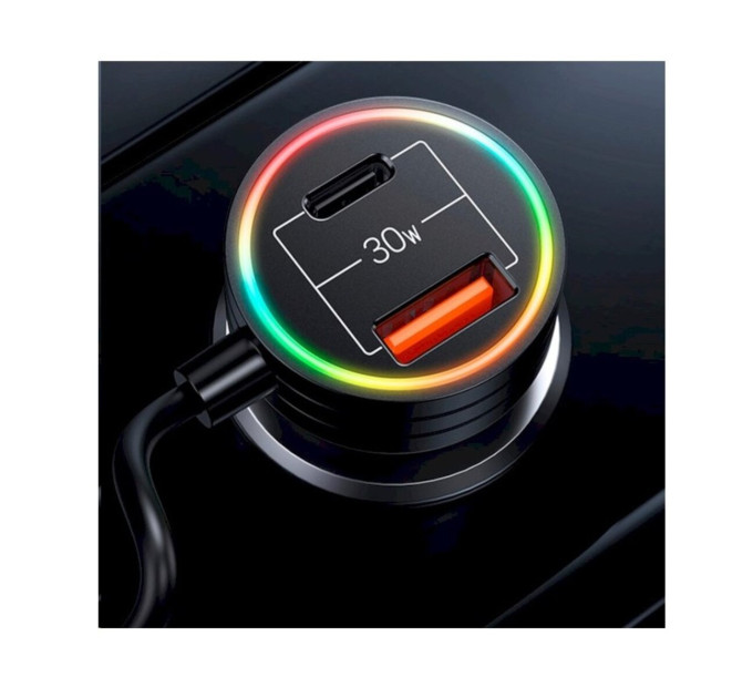 Автомобільний зарядний пристрій Usams US-CC167 C33 60W Black