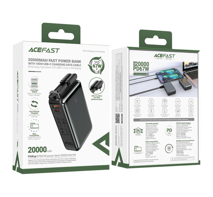 Повербанк ACEFAST M4 PD67W 20000mAh Black