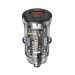 Автомобільний зарядний пристрій Usams US-CC164 C32 30W Transparent A+C Mini