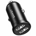 Автомобільний зарядний пристрій Usams US-CC114 C20 2.4A Dual USB Mini Black