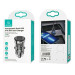Автомобільний зарядний пристрій Usams US-CC162 C31 15W Transparent Dual USB A+A Mini Car Charger