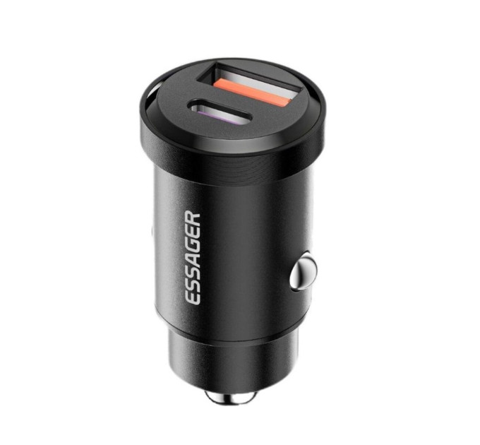 Автомобільний зарядний пристрій Essager ECCAC-TL01 black