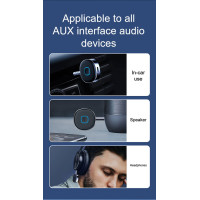 Bluetooth-ресивер CHAROME A9 AUX BT Receiver Silver