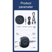 Bluetooth-ресивер CHAROME A9 AUX BT Receiver Silver