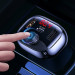 FM-трансмітер Usams US-CC143 C25 50W 2A+C 3 Ports Digital Display Wireless FM Car Charger Black