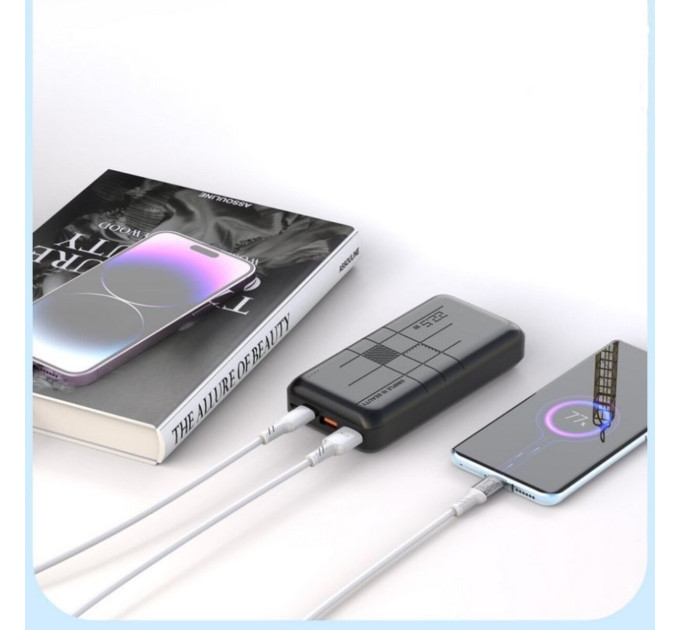 Повербанк XO PR188 PD20W+QC22.5W 20000mAh Black