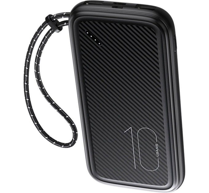 Повербанк Usams US-CD150 PB56 Power Bank with Lanyard 10000mah Black