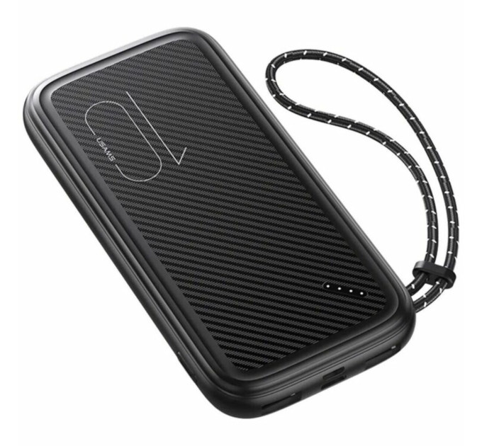 Повербанк Usams US-CD150 PB56 Power Bank with Lanyard 10000mah Black