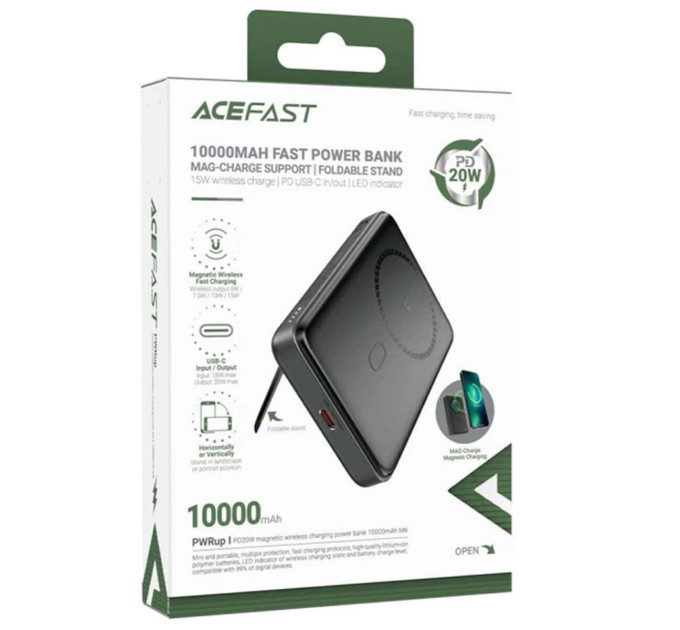 Повербанк ACEFAST M6 PD20W 10000mAh Black