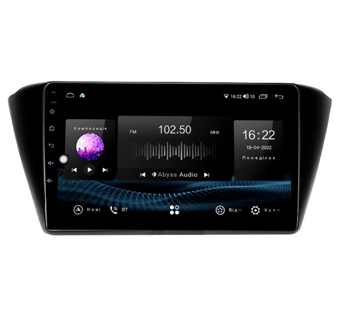 Штатна магнітола Abyss Audio SX-0118 для Skoda FABIA 2015+