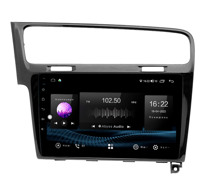 Штатна магнітола Abyss Audio SX-0105 для Volkswagen GOLF7 2013-2015 Gray