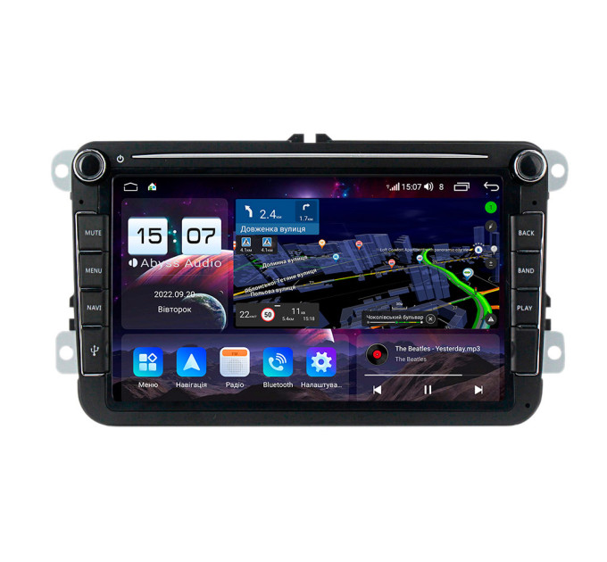 Штатна магнітола Abyss Audio QXR-8102 для Volkswagen Passat, Golf, Jetta, Tiguan, Touran, Polo, Amarok, Caddy, T5, T6, Beatle, EOS