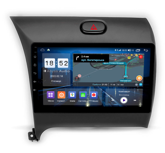 Штатна магнітола Abyss Audio QX-9183 для KIA Cerato 2012-2015