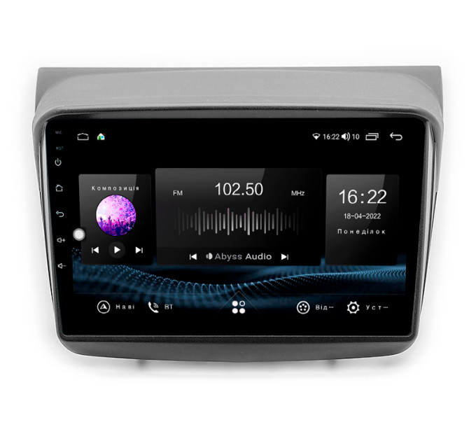 Штатна магнітола Abyss Audio SX-9249 для Mitsubishi L200 (low)