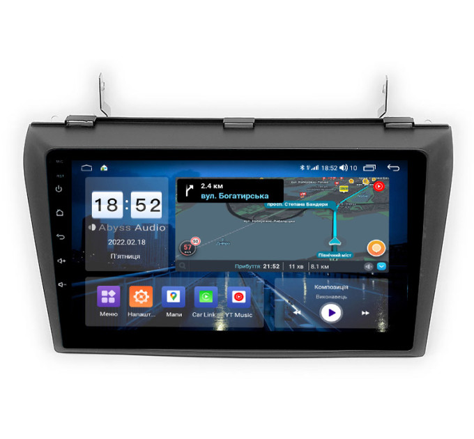 Штатна магнітола Abyss Audio QS-9225 для Mazda 3 2004-2009