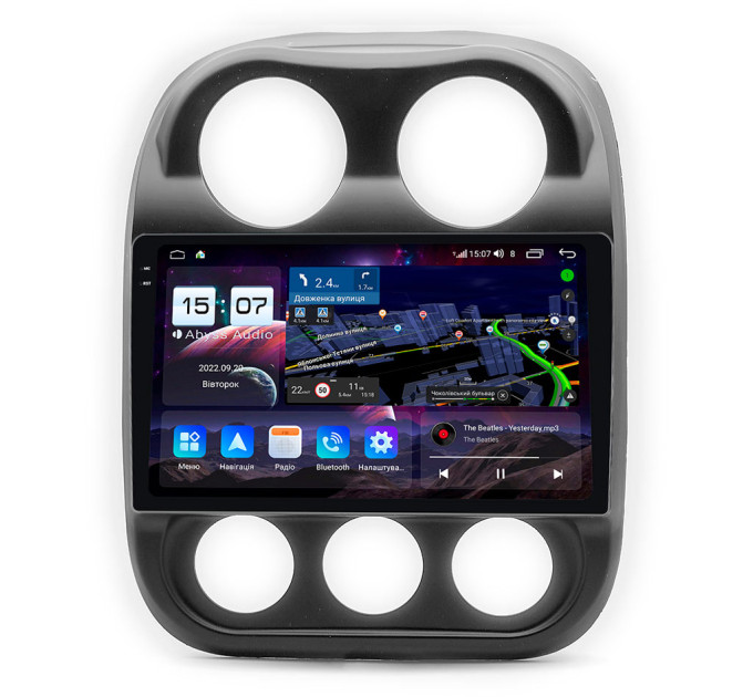 Штатна магнітола Abyss Audio QXR-0180 для Jeep COMPASS 2010-2016
