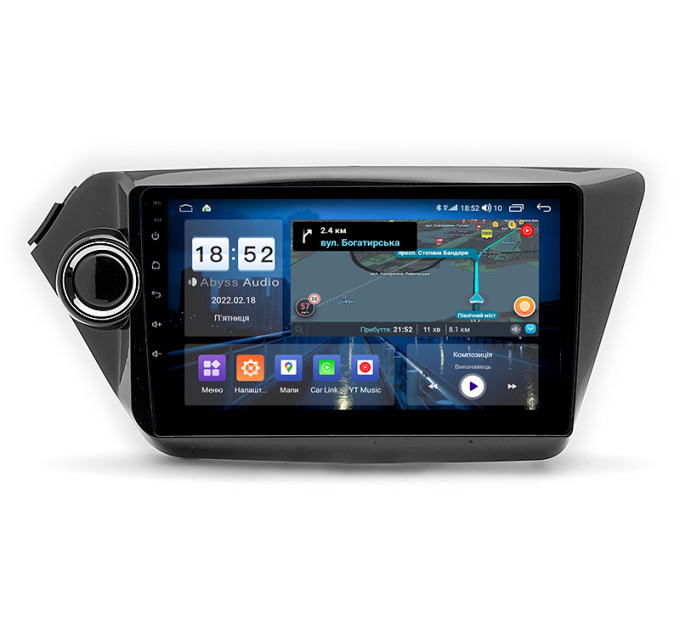 Штатна магнітола Abyss Audio QX-9186 для KIA RIO 2015-2017