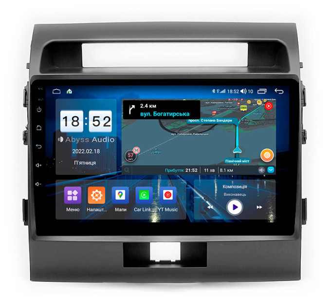 Штатна магнітола Abyss Audio QS-0142 для Toyota LANDCRUISER 200 2008-2012